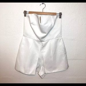 Size 8 topshop White Romper